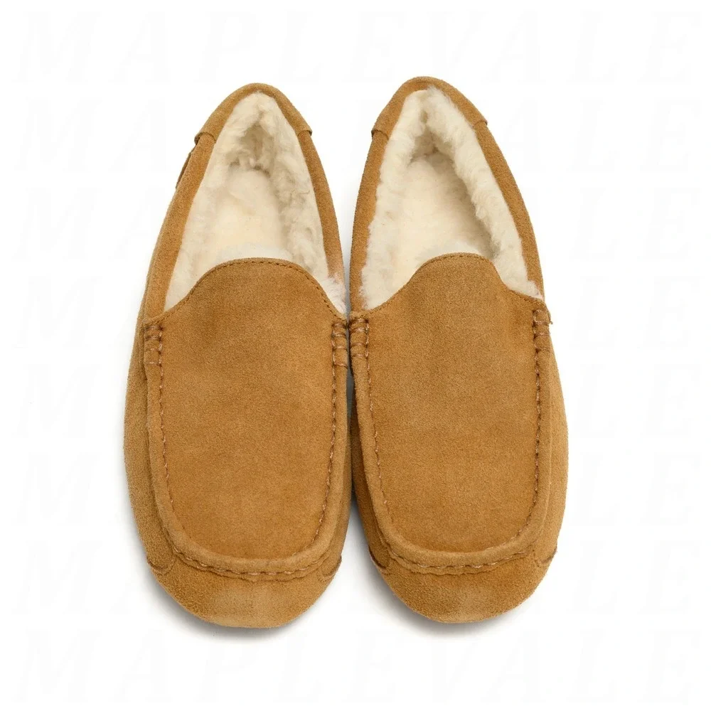 Koolaburra by Ugg Tipton Suede Slippers Men's Sz 10 Chestnut Brown 1105893 NIB